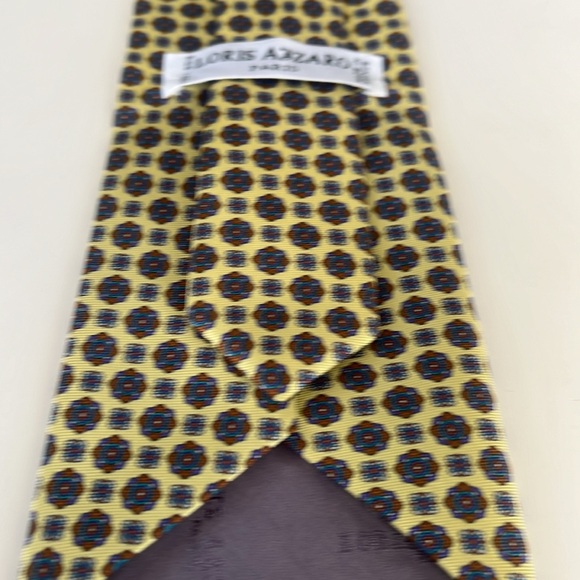 Loris Azzaro Paris Made in France 100% Silk Tie - Picture 5 of 6